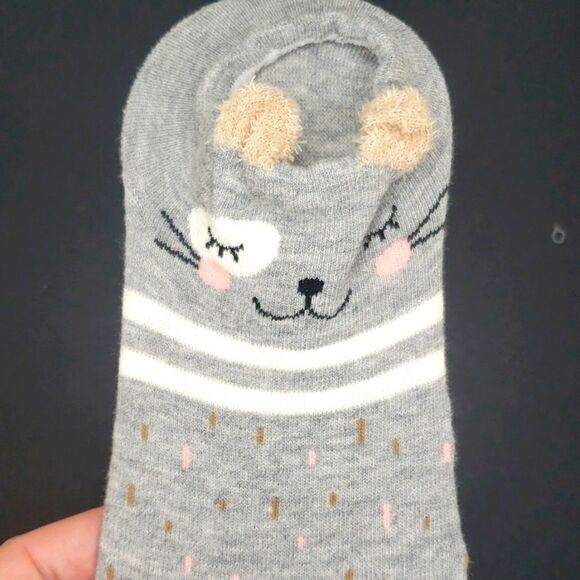 Kitty Cat Ankle Socks - Picture 4 of 4
